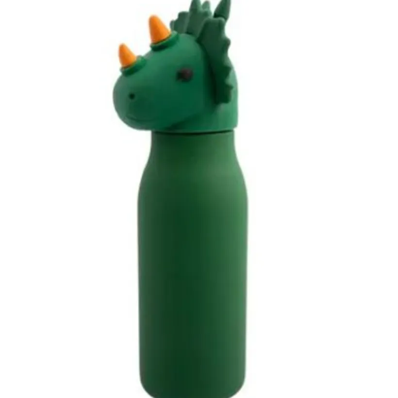 Roestvrijstalen drinkfles + rietje silicone - Trix - 350 ml
