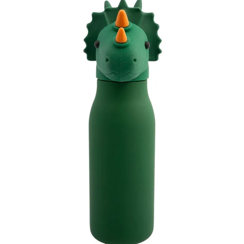 Roestvrijstalen drinkfles + rietje silicone - Trix - 350 ml