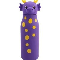 Roestvrijstalen drinkfles + rietje silicone - Zigo - 350 ml