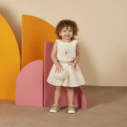 Rok in geborduurde tule voor baby meisje