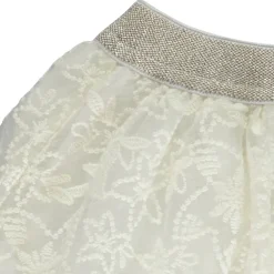 Rok in tule en geborduurde organza meisjes