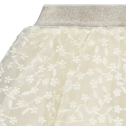 Rok in tule met borduursels en glinsterende taille meisjes