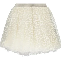 Rok in tule met borduursels en glinsterende taille meisjes