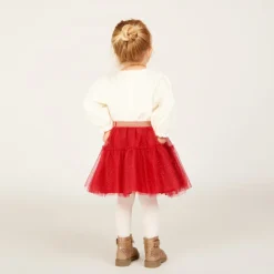 Rok met glinsterende tule ruffles voor babymeisjes