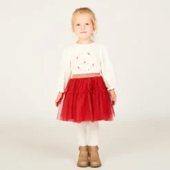 Rok met glinsterende tule ruffles voor babymeisjes