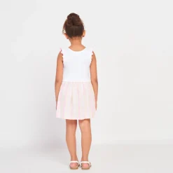 Rok met 2-in-1 effect, print en gestreept, meisjes