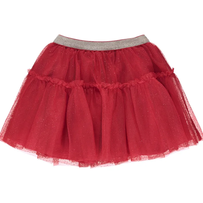 Rok met pailletten in tule voor meisjes