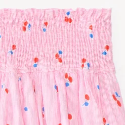 Rok met plooien en kersenprint meisjes