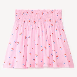 Rok met plooien en kersenprint meisjes