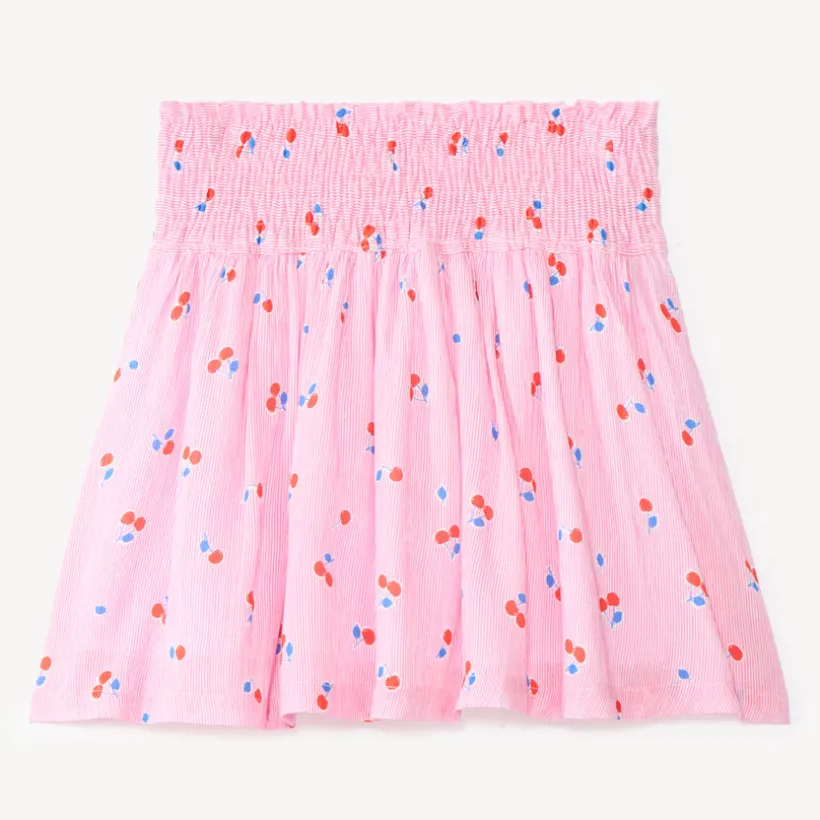 Rok met plooien en kersenprint meisjes