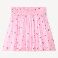 Rok met plooien en kersenprint meisjes