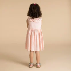 Rok met volantkraag en hartjesprint voor babymeisjes