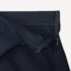 Rokshort van stof in marineblauw met overslag en koorden meisjes