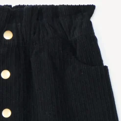 Rok van ribfluweel met decoratieve knopen meisjes