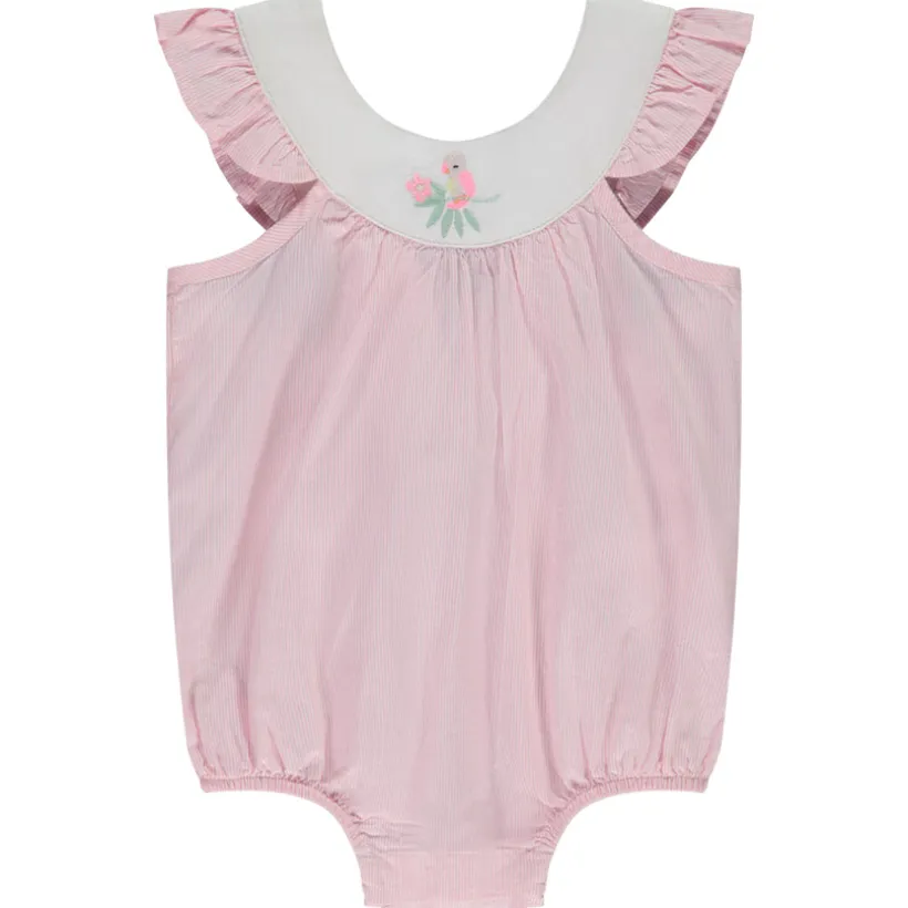 Romper met gestreepte schouderbandjes meisjes