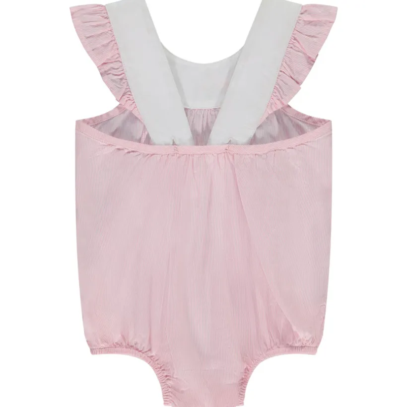Romper met gestreepte schouderbandjes meisjes