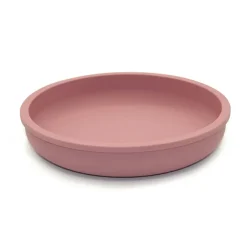 Rond siliconen bord Dusty rose