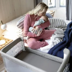 Roomie Glide co-sleeper Wieg - Foggy Gray