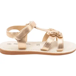 Roze en gouden open sandalen met vlinder patch meisjes