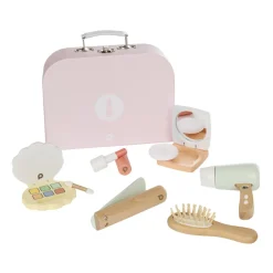 roze houten make-up- en kapselset Prémaman