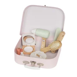roze houten make-up- en kapselset Prémaman