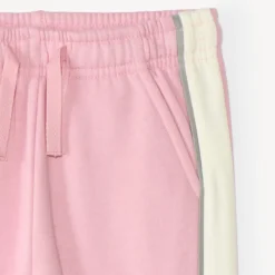 Roze meisjes joggingbroek met contrasterende banden