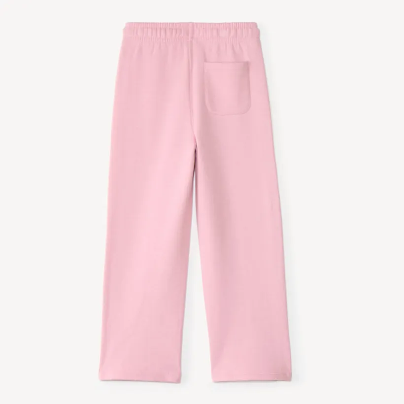 Roze meisjes joggingbroek met contrasterende banden