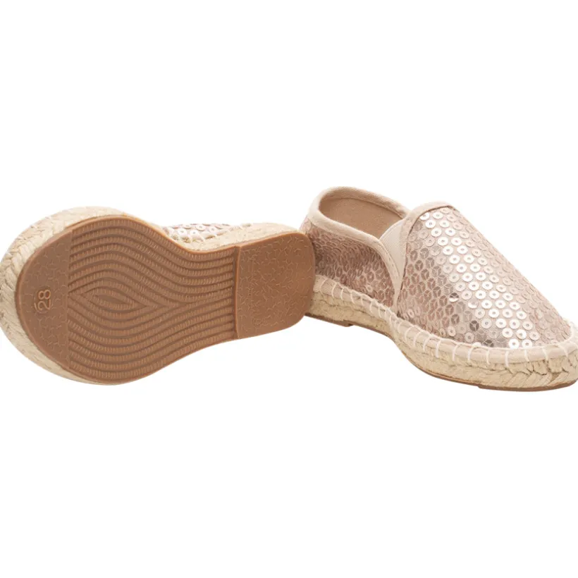 Roze pailletten espadrilles