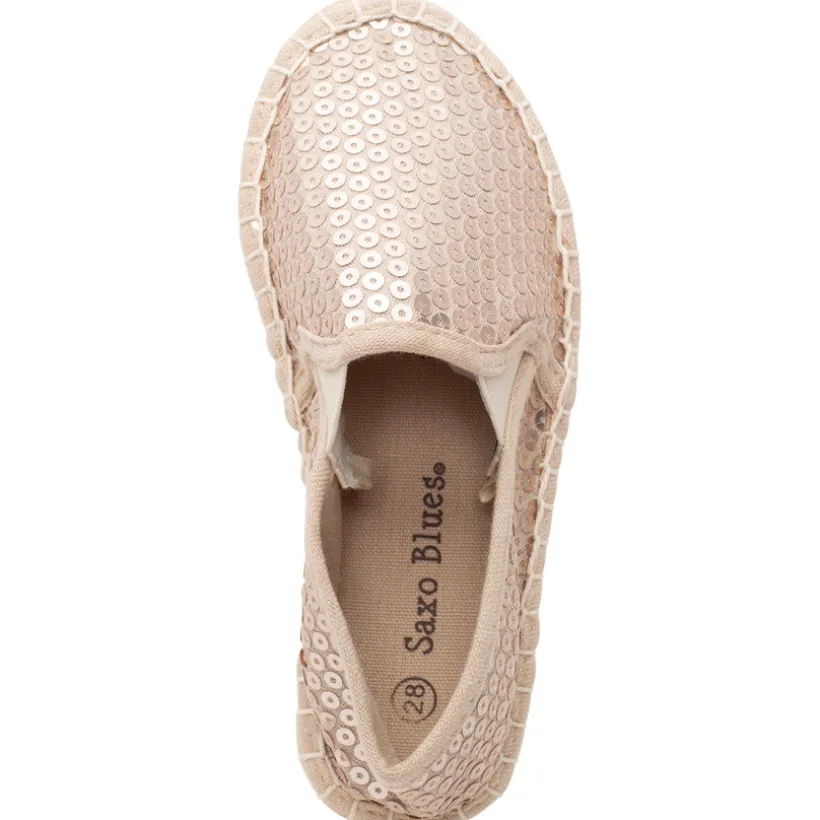 Roze pailletten espadrilles