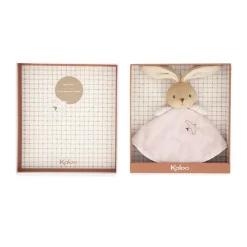 roze plat konijn knuffeldoekje Kaloo