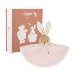 roze plat konijn knuffeldoekje Kaloo