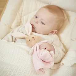 roze plat konijn knuffeldoekje Kaloo