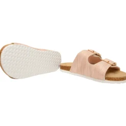 Roze sandalen met dubbele gespen meisjes