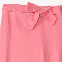 Roze strik brede meisjesbroek