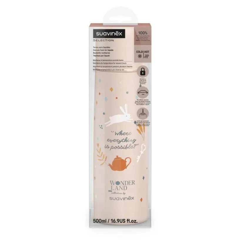 Roze Wonderlands Isotherme Fles 500ml