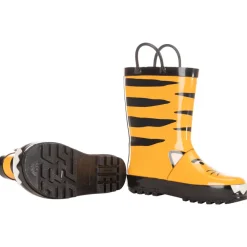 Rubberen regenlaarzen met tijger en fantasiedetails jongens