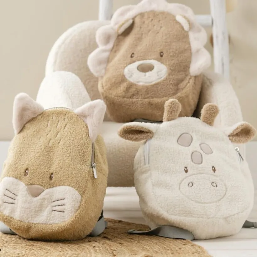 Rugzak - Giraf Teddy peluche - ecru