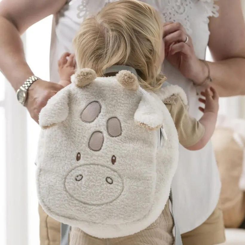 Rugzak - Giraf Teddy peluche - ecru