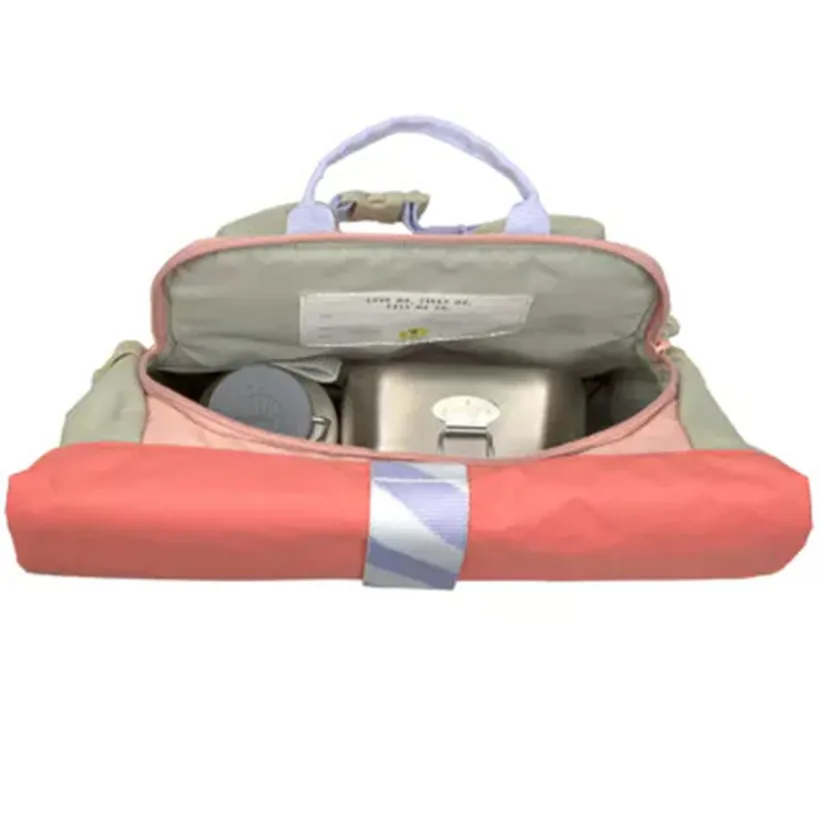 Rugzak kinderen Mini Rolltop Sun explorer Roze