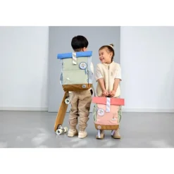 Rugzak kinderen Mini Rolltop Sun explorer Roze