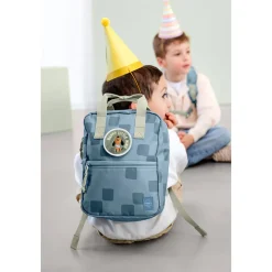 Rugzak kinderen Mini vierkant Pattern Party Blue