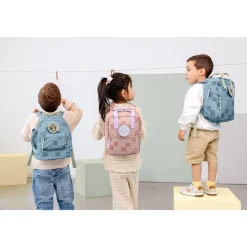 Rugzak kinderen Mini vierkant Pattern Party Blue