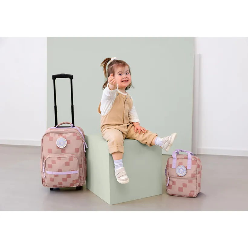 Rugzak kinderen Mini vierkant Pattern Party Roze