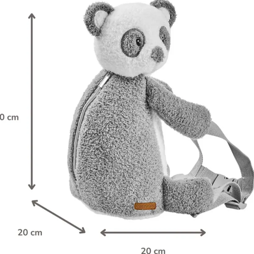 Rugzak Teddy panda - Grijs/wit