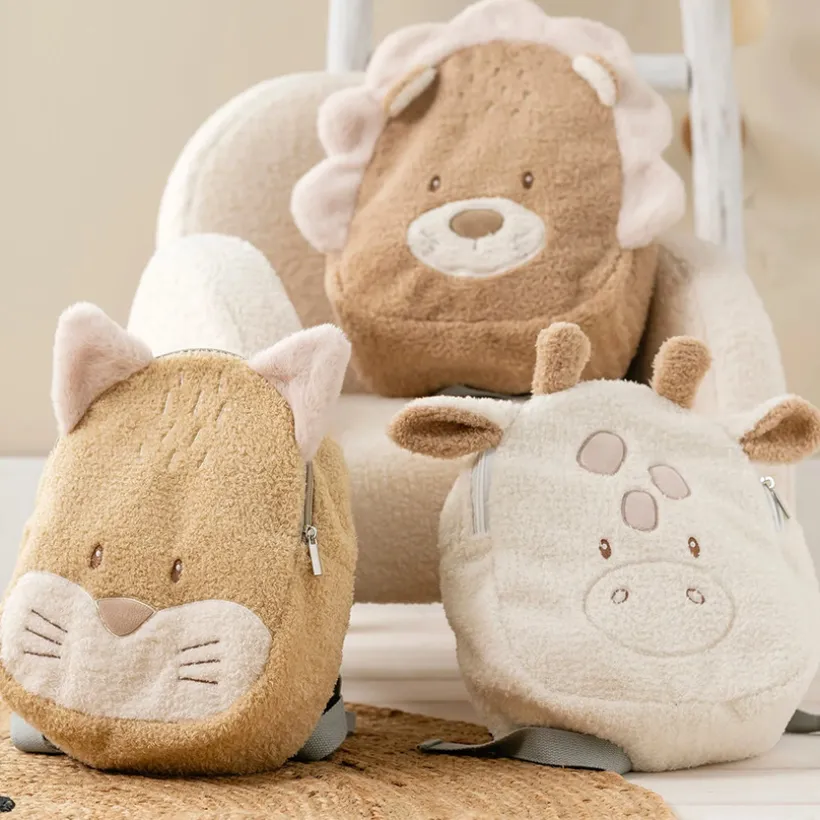 Rugzak - Vos Teddy peluche - honing
