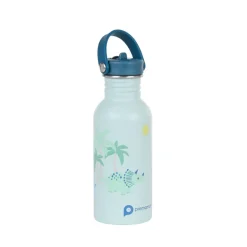 RVS drinkfles met rietje Dino Rigolo - 500 ml