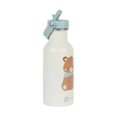 RVS drinkfles met rietje Koning der Bossen - 500 ml