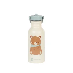 RVS drinkfles met rietje Koning der Bossen - 500 ml