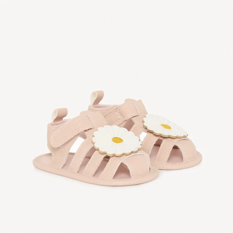 Sandalen flexibele met scratch Marguerite voor baby meisje