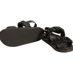 Sandalen in kunstleer met brede plooien meisjes